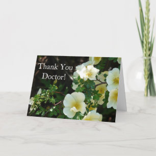 Dank u Doctor- Yellow Floral Bedankkaart