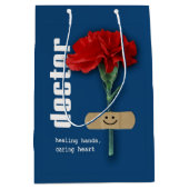 Dank u, dokter. Aangepaste naam Medium Cadeauzakje (Voorkant)