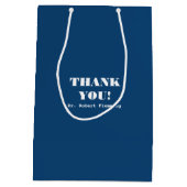 Dank u, dokter. Aangepaste naam Medium Cadeauzakje (Achterkant)