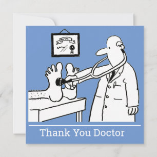 Dank U Dokter. Bedankkaart