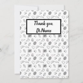 Dank u, dokter bedankkaart