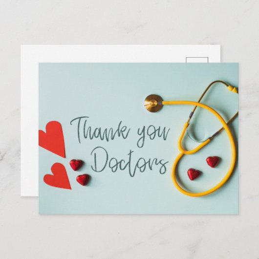 Dank u dokter briefkaart (Voorkant / Achterkant)