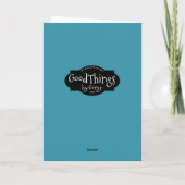 Dank u, dokter die met mededogen luistert bedankkaart (Achterkant)