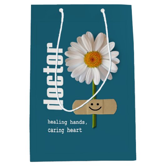 Dank u, dokter. Doctor Appreciation Custom Medium Cadeauzakje (Voorkant)