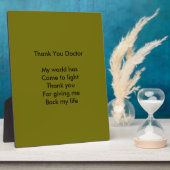 Dank u dokter fotoplaat (Zijkant)