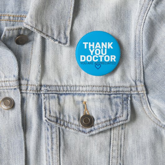 Dank u, dokter: Je wordt gewaardeerd Ronde Button 5,7 Cm (In situ)