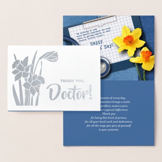 Dank u, dokter. Luxekaarten voor echte Folie Kaarten (Display)