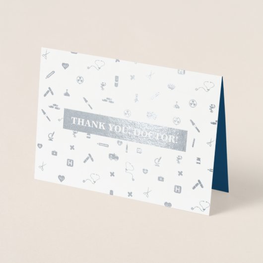 Dank u, dokter. Red Carnan Luxury Folie Kaarten (Voorkant)