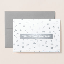 Dank u, dokter. Red Carnan Luxury Folie Kaarten