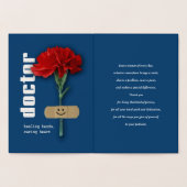 Dank u, dokter. Red Carnan Luxury Folie Kaarten (Binnen)