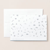 Dank u, dokter. Red Carnan Luxury Folie Kaarten (Met envelop)