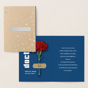 Dank u, dokter. Red Carnan Luxury Folie Kaarten