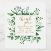 Dank u doop WIJN LABELS Gift Idee Wijn Etiket (Enkel label)