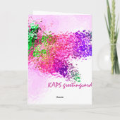 Dank u Dragonfly (roze) Bedankkaart (Achterkant)