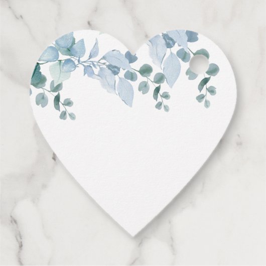 Dank u Dusty Eucalyptus bruiloft gunst Labels (Achterkant)