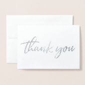 Dank u echte Folie dank u kaart (Voorkant met envelop)