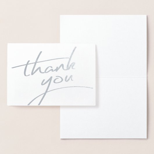 Dank u echte Folie script stijl 7 Kaarten (Display)