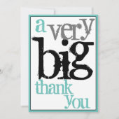 Dank u een zeer grote waardering van de Werknemers Bedankkaart (Voorkant)