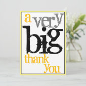 Dank u een zeer grote waardering van het Personeel Bedankkaart (Staand voorkant)