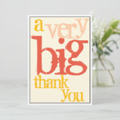 Dank u een zeer grote waardering voor het personee bedankkaart (Staand voorkant)