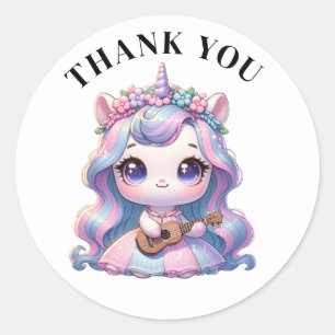 Dank u Eenhoorn Stickers