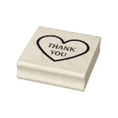 Dank u Eenvoudig Stijlvol Hart Hout Art Stamp Rubberstempel (Stempel)