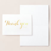 Dank u eenvoudige blanco elegante trendy wit folie kaarten (Display)
