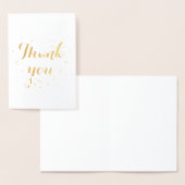 Dank u eenvoudige blanco Schattige hart wit Folie Kaarten (Display)