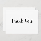 Dank u eenvoudige minimale tekststijlkaart (Voorkant / Achterkant)