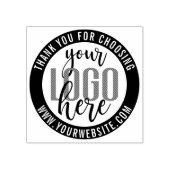 Dank u eenvoudige website Business Logo Rubberstempel (Afrduk)