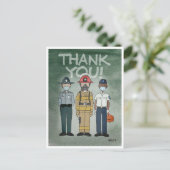 Dank U Eerstehulpverleners Briefkaart (Staand voorkant)