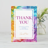 ❤️Dank u Eetherische Bloom Bedankkaart (Staand voorkant)