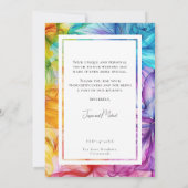 ❤️Dank u Eetherische Bloom Bedankkaart (Achterkant)