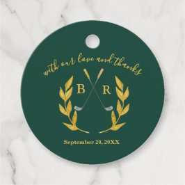 Dank U Elegant Aangepast Golf Thema Trouwfeest Bedankjes Labels