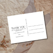 Dank u Elegant Eenvoudige Trouwfoto Briefkaarten