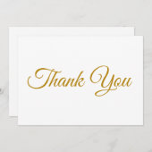 Dank u elegant manuscript donkerbruine notitiekaar (Voorkant / Achterkant)