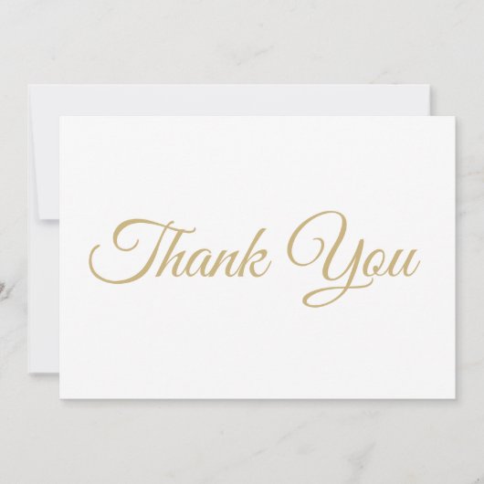 Dank u elegant manuscript gouden witte notitiekaar (Voorkant)
