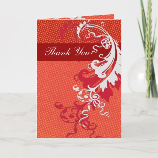 Dank U Elegant Mooi Bedankkaart (Voorkant)