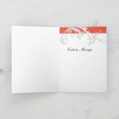 Dank U Elegant Mooi Bedankkaart (Binnen)