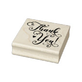 Dank u Elegant Script Typografie Hart Rubberstempel (Stempel)