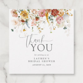 Dank u Elegant Waterverf Flowers Vrijgezellenfeest Bedankjes Labels