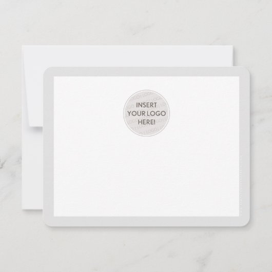  DANK U elegant zakelijk zwart wit Bedankkaart (Achterkant)