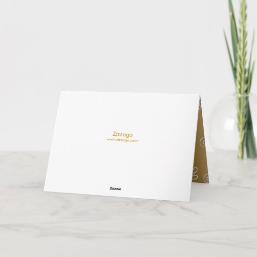 Dank U Elegant Zilveren Gouden Kant Diamant Overla Bedankkaart (Achterkant)