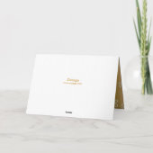 Dank U Elegant Zilveren Gouden Kant Diamanten Over Bedankkaart (Achterkant)