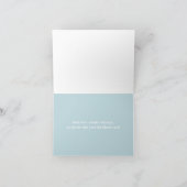 Dank U Elegante Blauwe Paisley Olifant Kaart (Binnen)