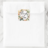 Dank U Elegante Fruit Groene Slinger  Vierkante Sticker (Tas)
