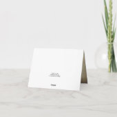 Dank U Elegante Landelijke Wijngaard Trouwlocaties Bedankkaart (Achterkant)