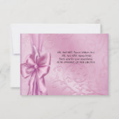 Dank U Elegante Trouwroze Zwanen Kaart (Achterkant)