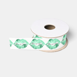Dank u Emmerald Lips Kiss Make-up Beauty Glitter Grosgrain Lint