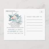 Dank u en Baby Geboorte Aankondiging (Achterkant)